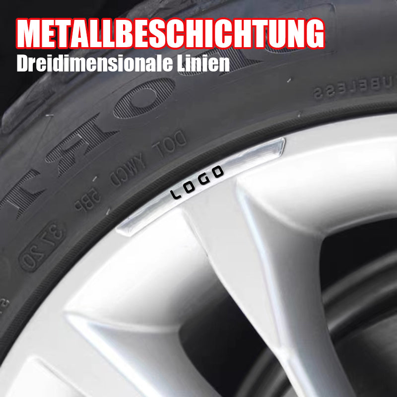 Dekorative Aufkleber für Autoradnaben (4er-Pack)