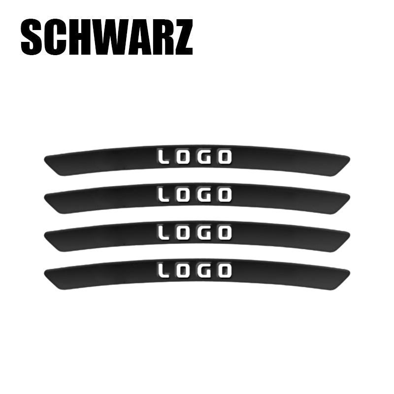 Dekorative Aufkleber für Autoradnaben (4er-Pack)