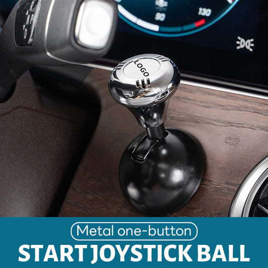Joystick a sfera con avvio a un pulsante in metallo