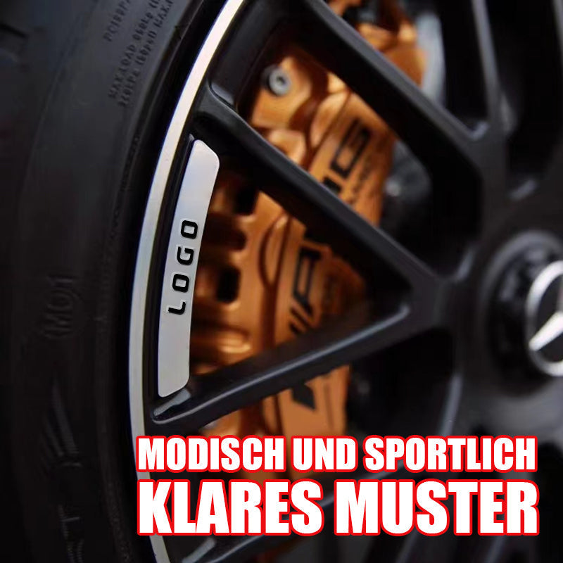 Dekorative Aufkleber für Autoradnaben (4er-Pack)