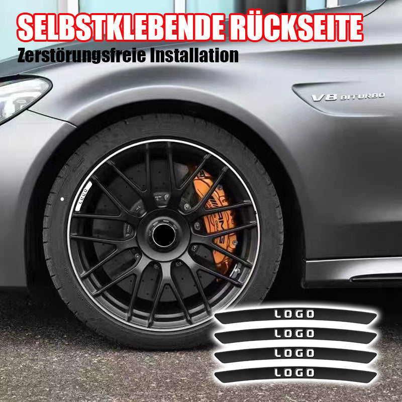 Dekorative Aufkleber für Autoradnaben (4er-Pack)